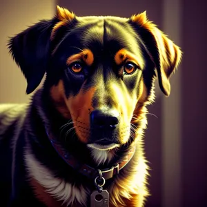 Adorable Golden Retriever Puppy Portrait