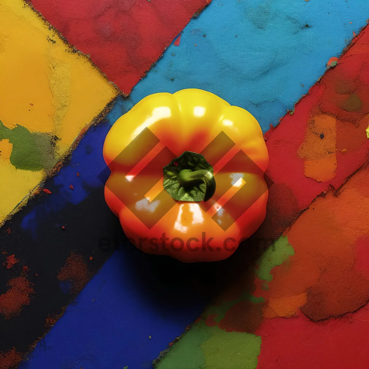 Picture of Colorful Healthy Salad with Fresh Organic Vegetables and Fruits