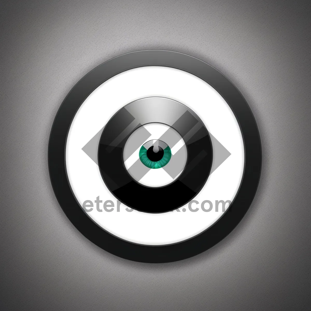 Picture of Modern Shiny Round Web Button with Metallic Shadow