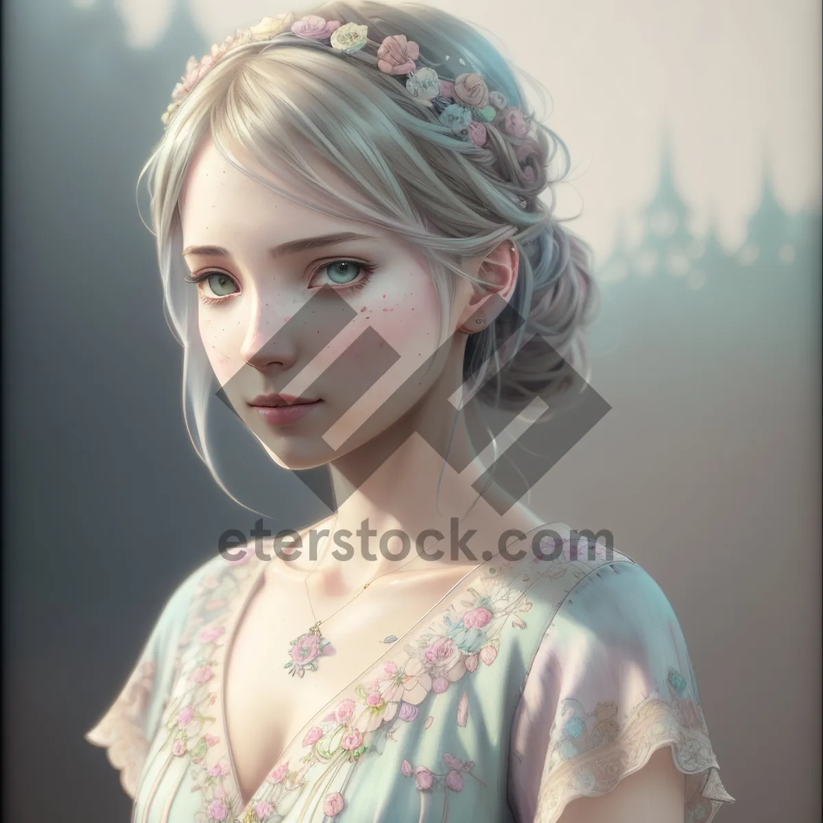 Picture of Seductive Beauty: Elegance and Sensuality in a Lovely Portrait
