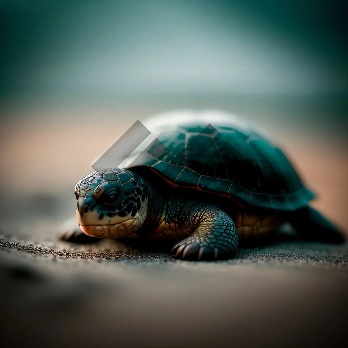 Picture of Adorable Mud Turtle - Slow-moving Creature with a Hard Shell