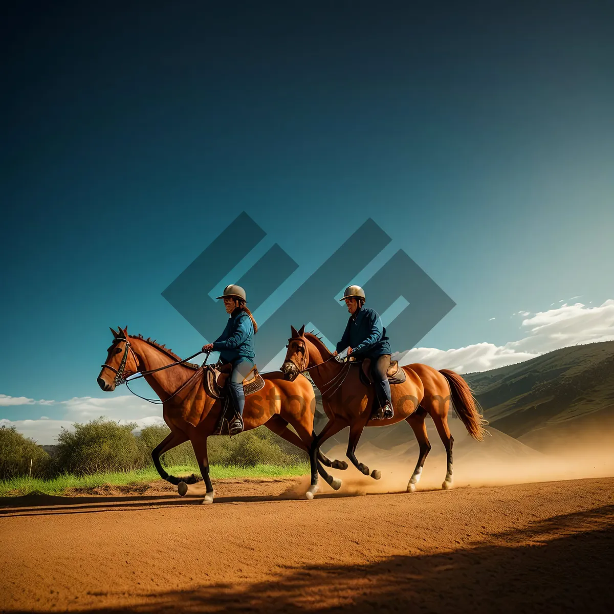 Picture of Desert Horse Riding on Sand Dunes