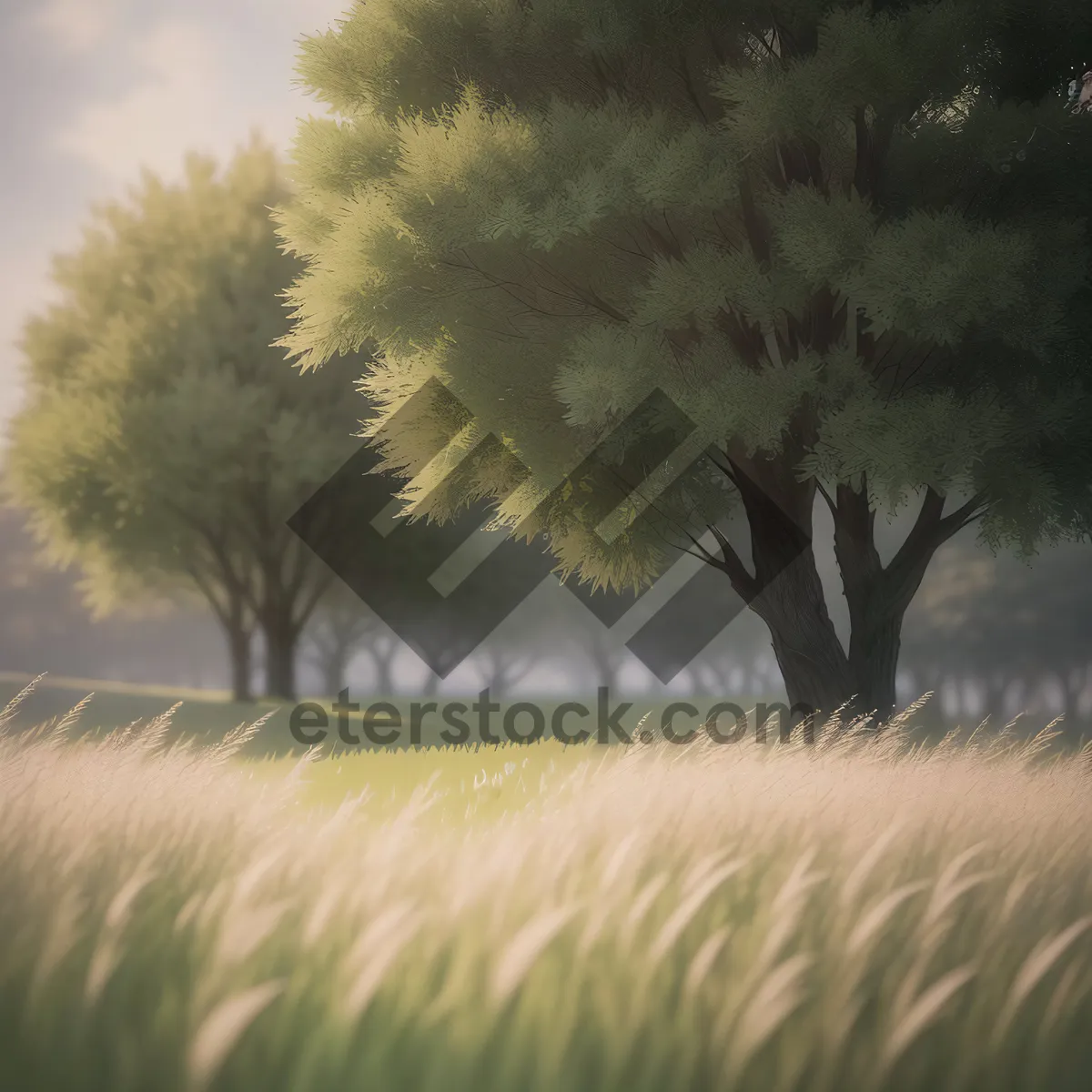 Picture of Golden wheat field under the summer sun