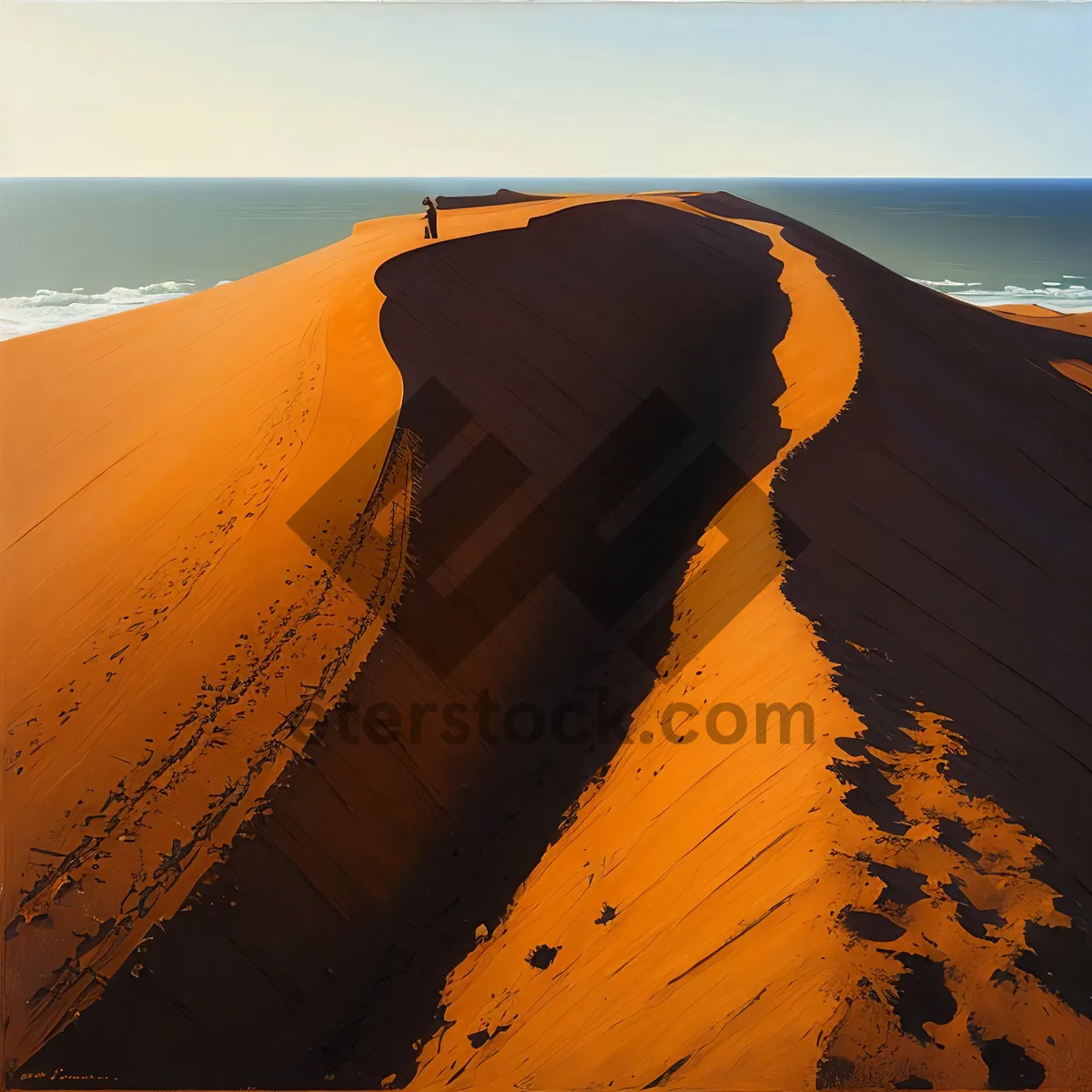 Picture of Spectacular Sunset over Moroccan Sand Dunes