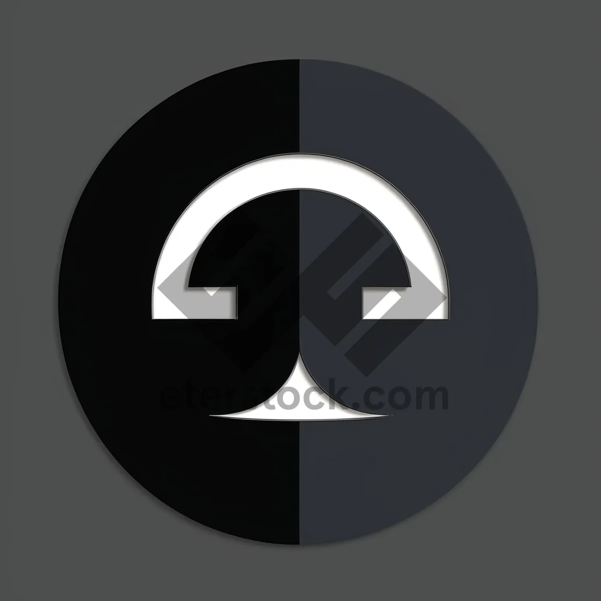 Picture of Glossy Black Round Web Button Icon Set