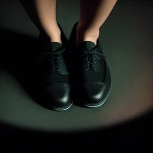 Sleek Black Leather Loafer for Sexy Footwear Fashion.