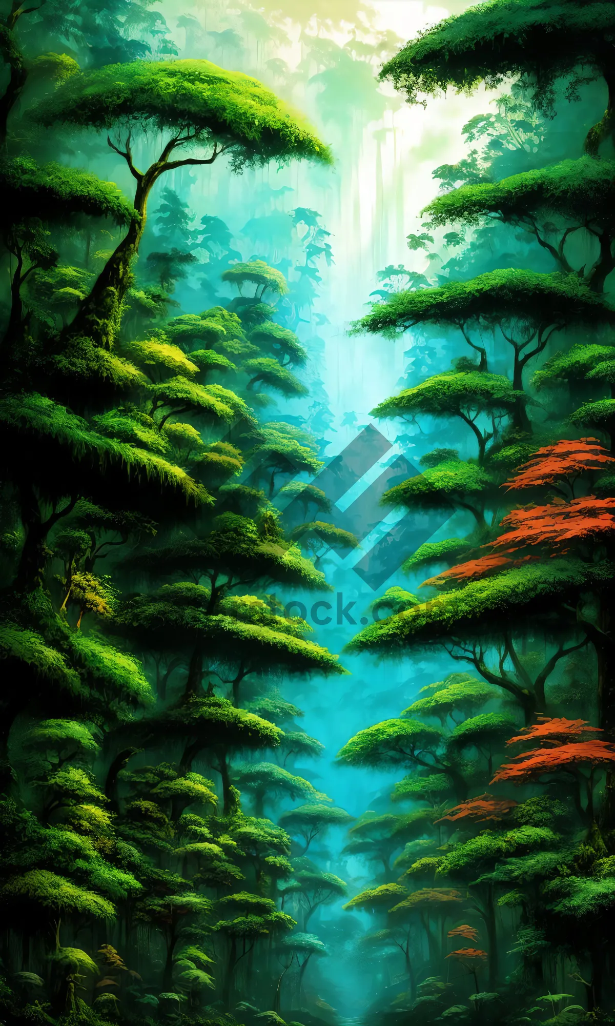 Picture of Colorful fractal fantasy art wallpaper