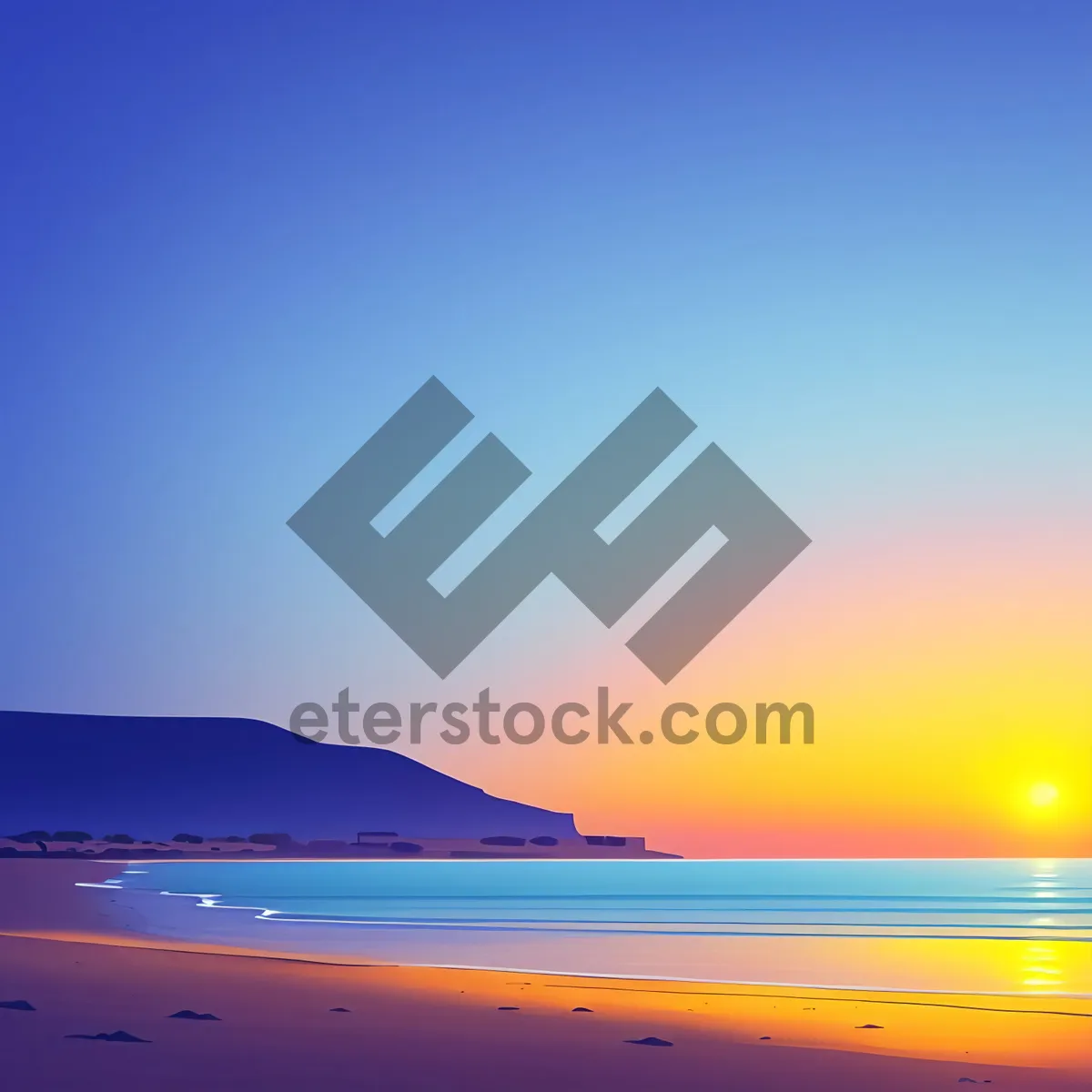 Picture of Tranquil Sunset Over Tropical Beach