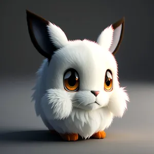 Fluffy Bunny with Cute Furry Ears