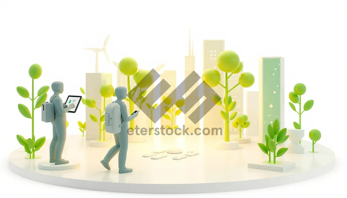 Picture of 3D graphic design icon symbol concept illustration