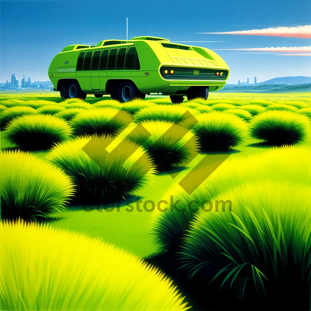 Picture of Sunny Sky Over Colorful Meadow