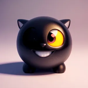 3D Cartoon Piggy Bank with Automaton Container
