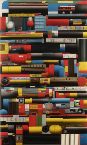 Colorful Education Supplies on Shelf