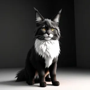 Precious Gray Kitty with Curious Whiskers
