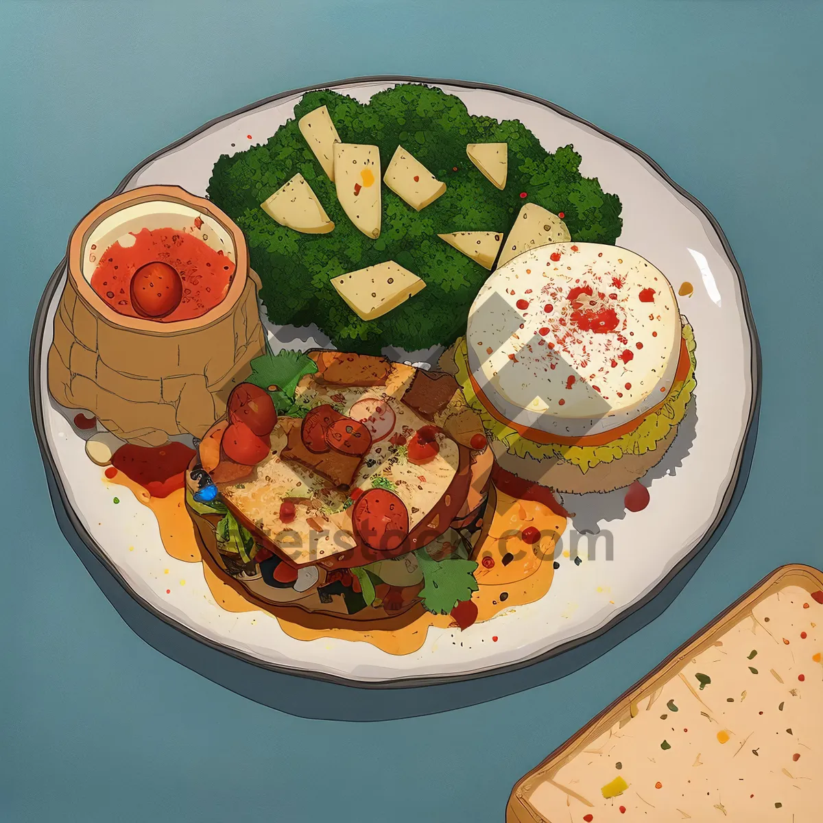 Picture of Delicious Gourmet Breakfast Meal