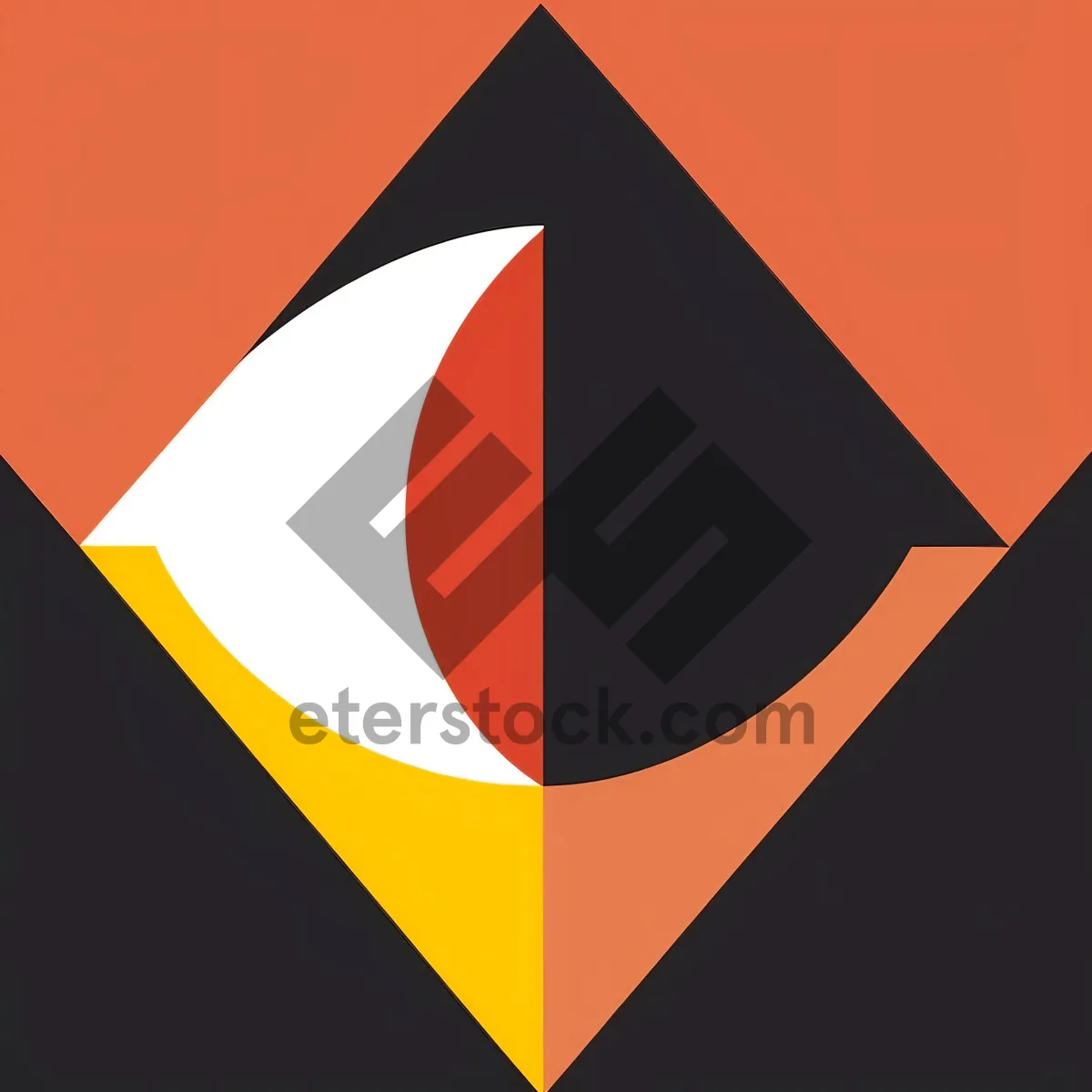 Picture of 3D Cone Flag Icon Design