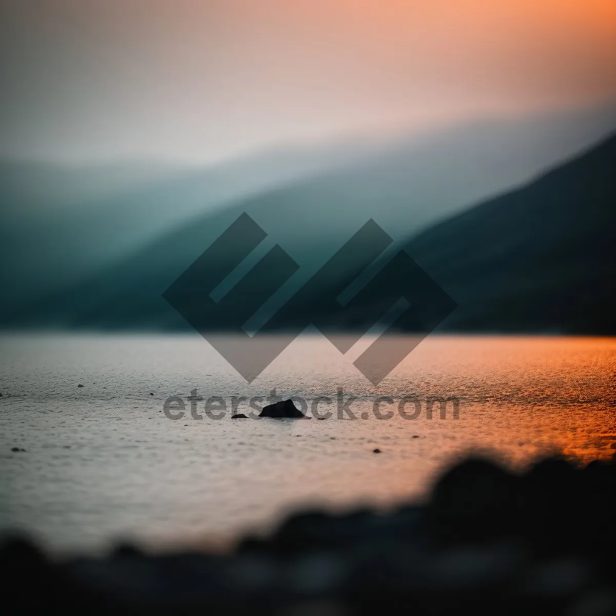 Picture of Serene Sunset Over Tranquil Ocean