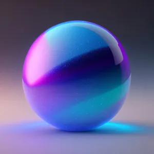 Globe Reflection: Shiny 3D Sphere Icon