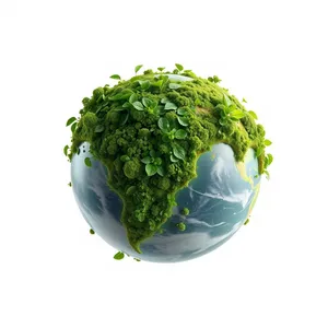 Nature planet globe icon design with earth map.