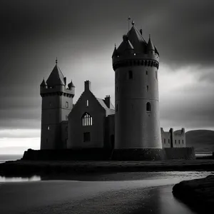 Old Fortress Beacon Tower on Historic Coast