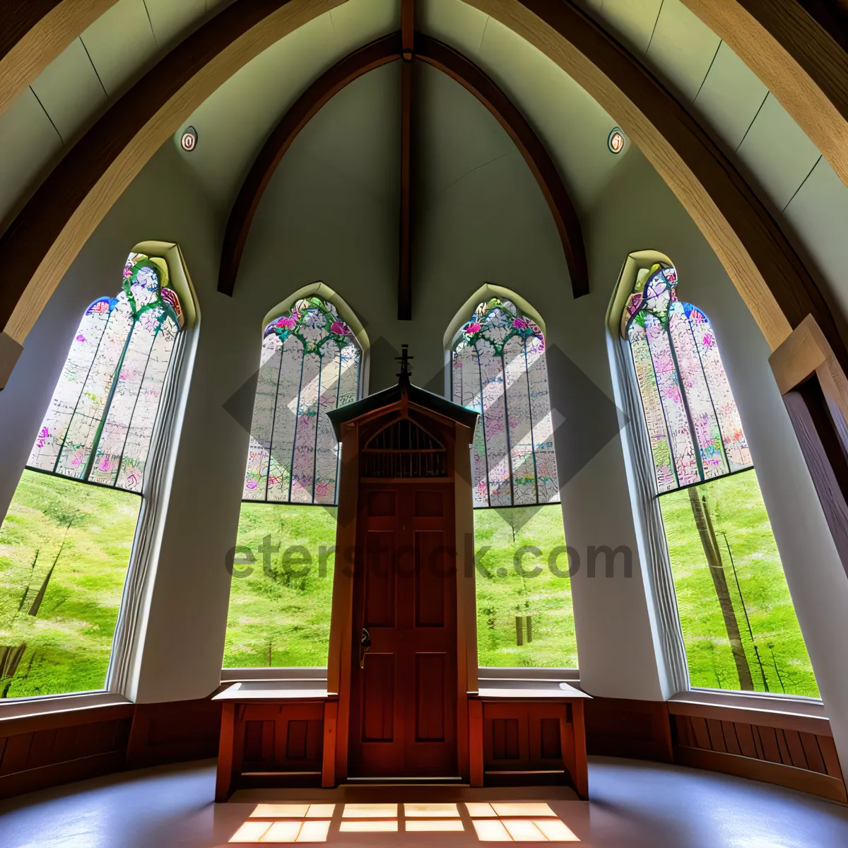 Picture of Historic Cathedral Windows: Preserving Architectural Grandeur