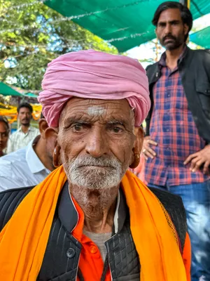 Happy monk smiling portrait adult person.