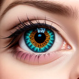 Vibrant Eye Makeup Enhancing Natural Beauty