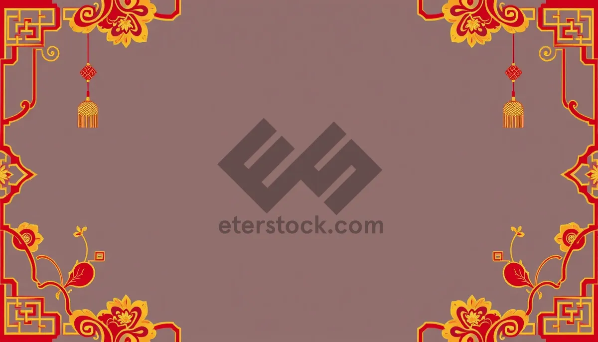 Picture of Floral pattern design for card background display.