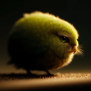 Marmoset Monkey with Playful Bird Friend