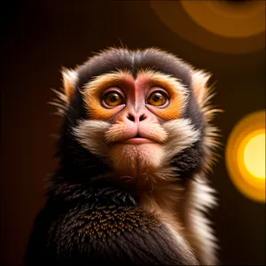 Mystic Wild Ape: Cute Baby Primate Portrait