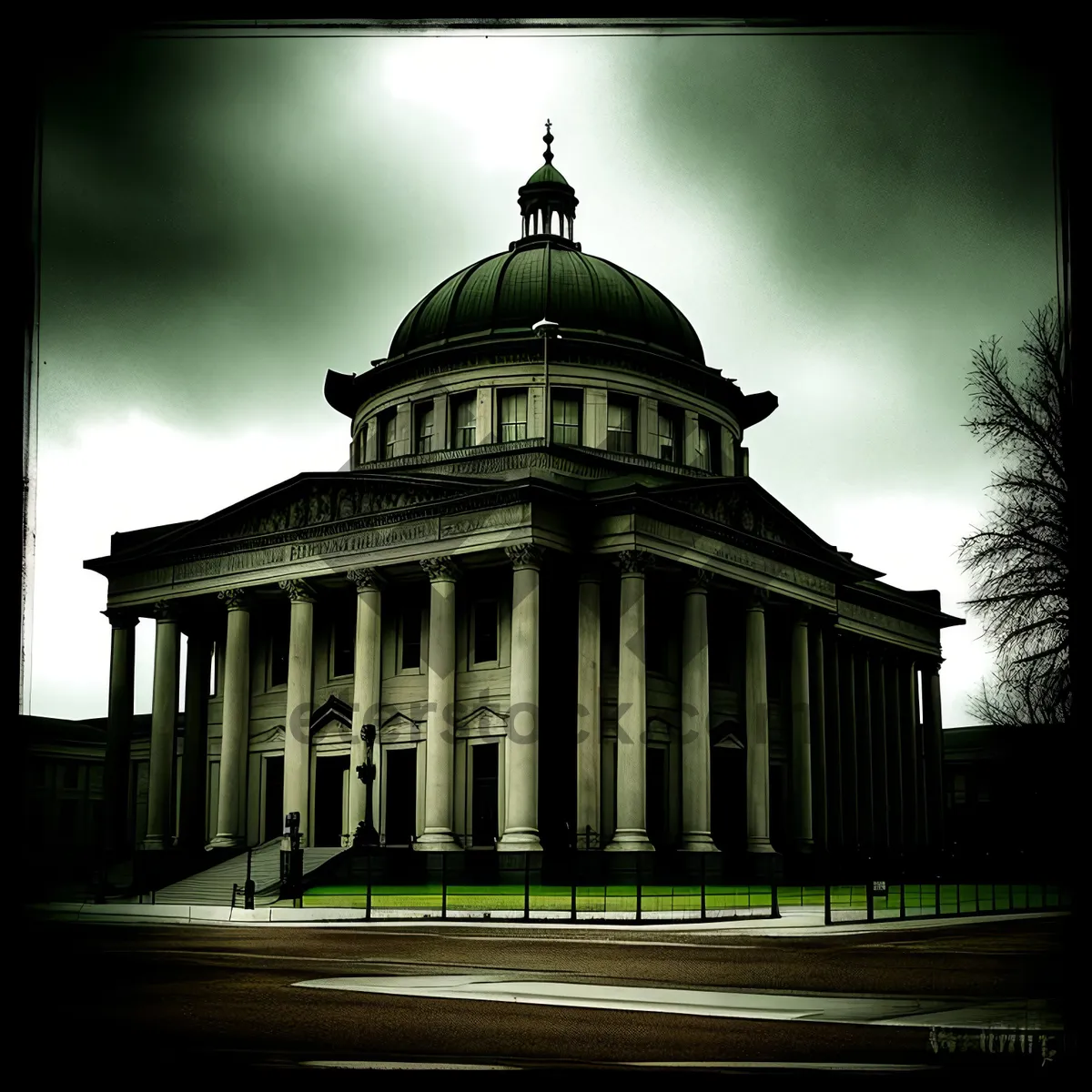 Picture of Historic Capitol Cathedral Under Clear Sky