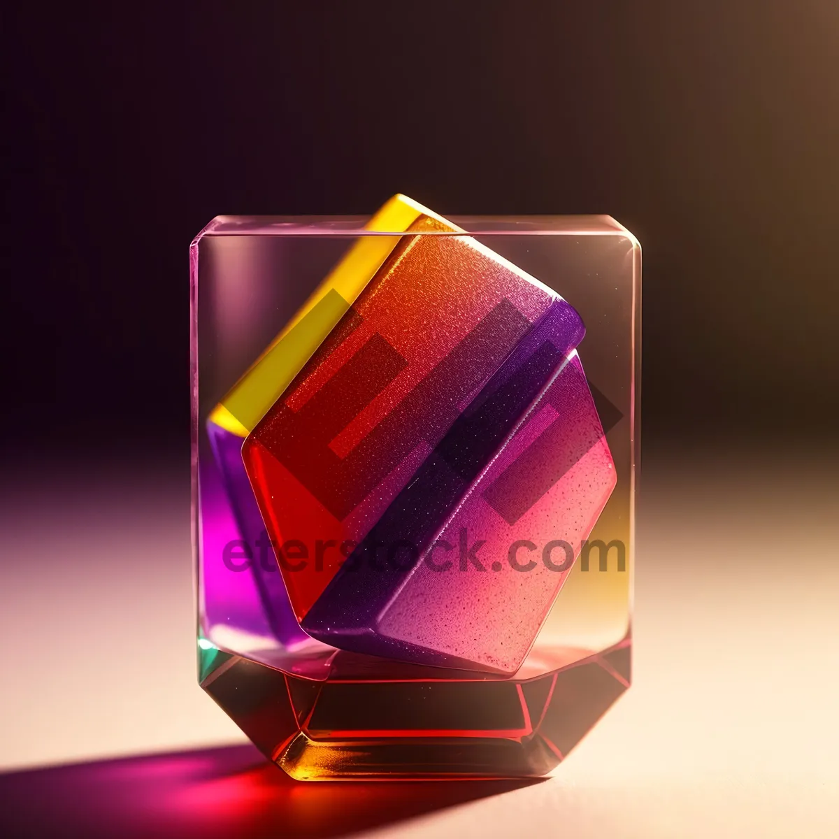 Picture of Sleek Glass Matter in 3D Box Design