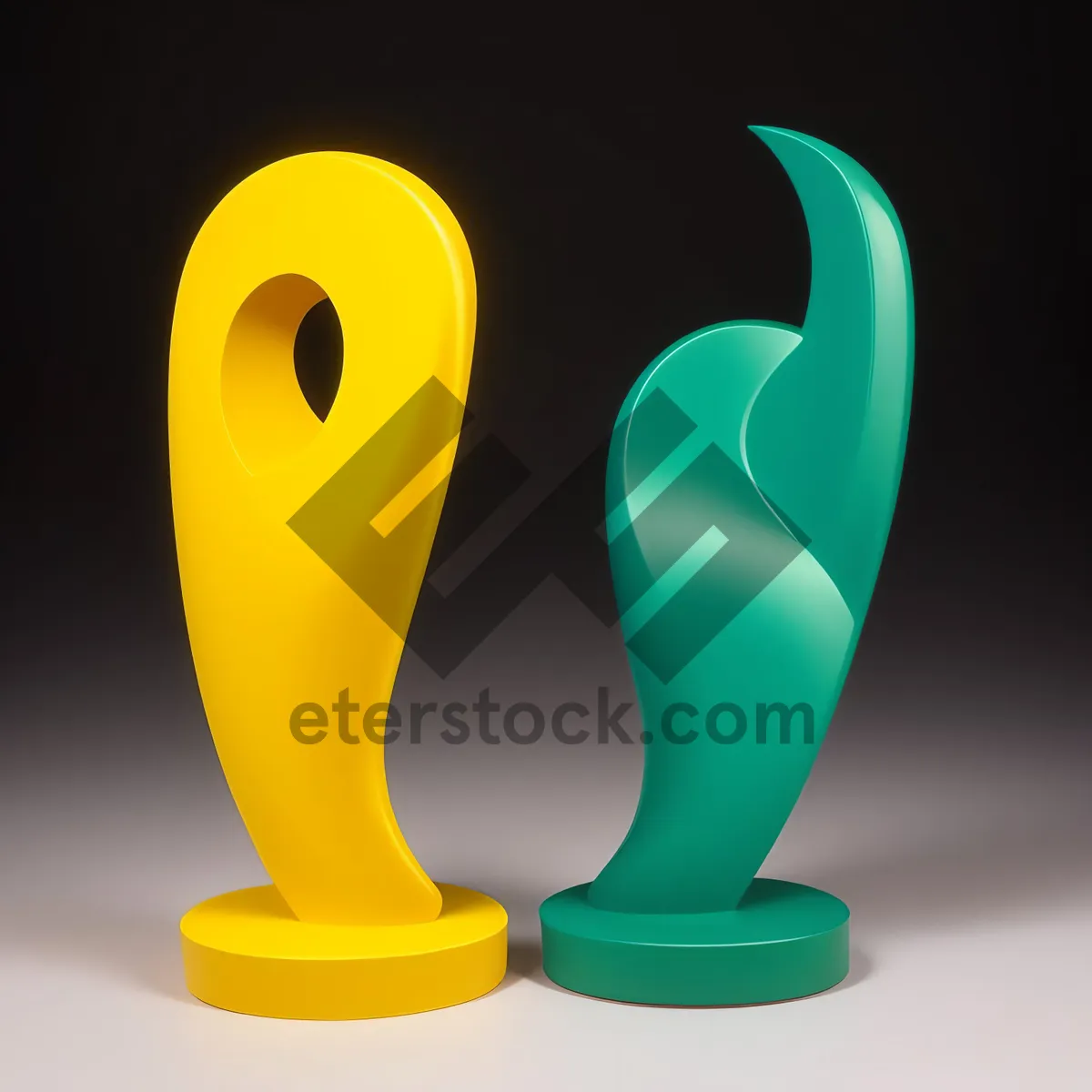 Picture of 3D Businessman with Successful Garbage Icon