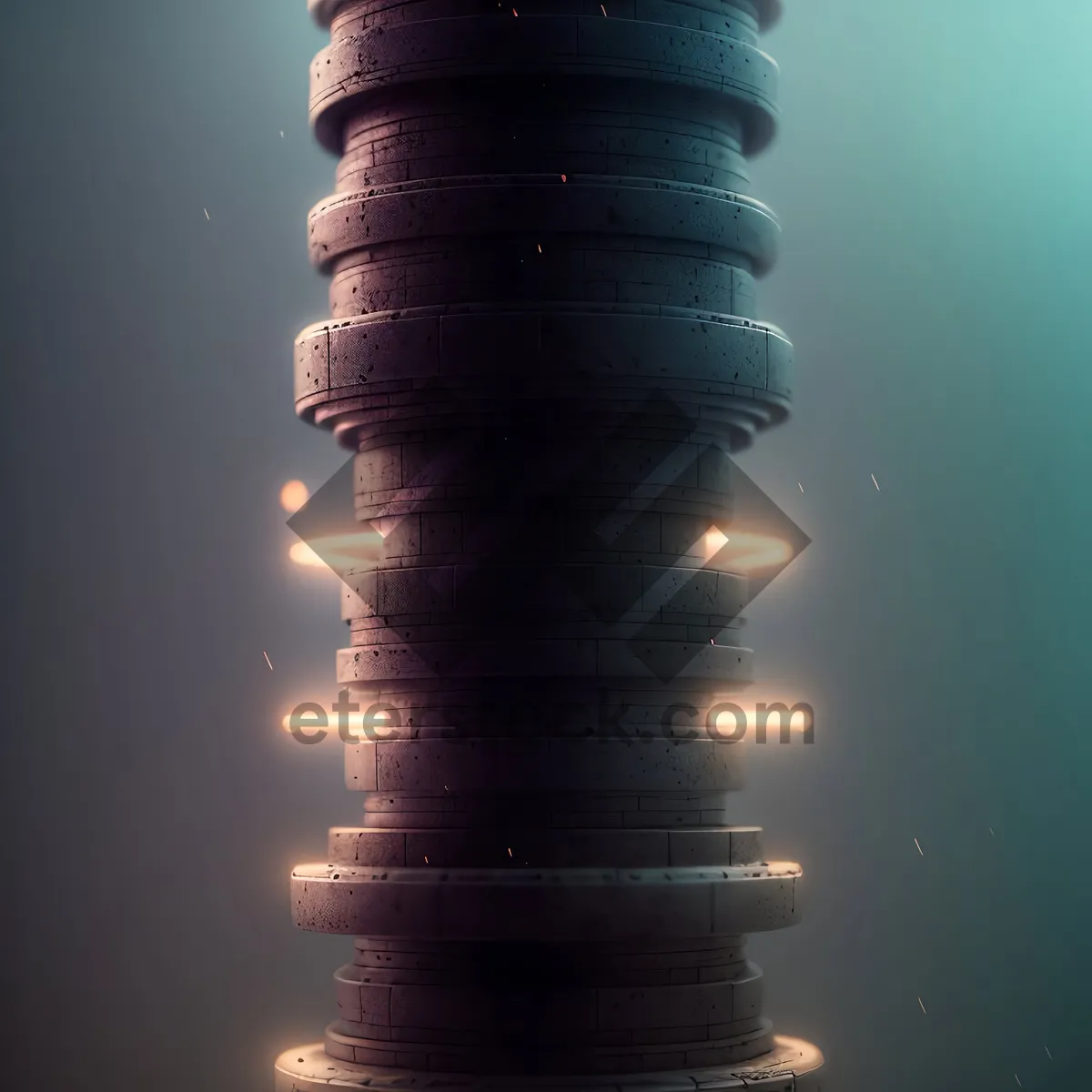 Picture of Currency Tower: Stack of Wealth with Coins