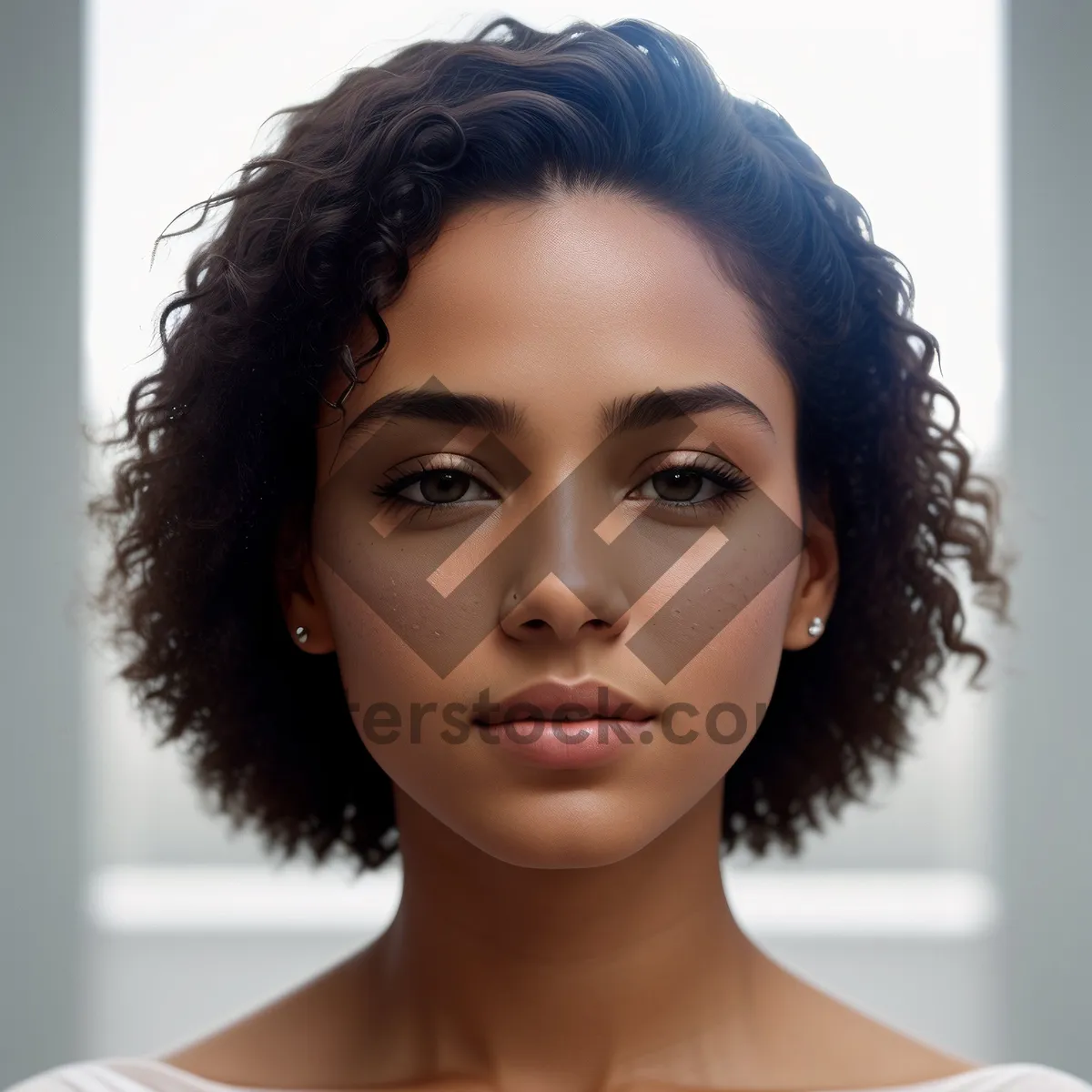 Picture of Afro-Sensual Fashion Portrait with Attractive Model