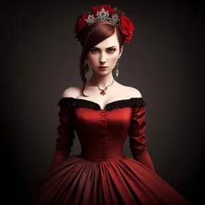 Elegant Princess in Attractive Fashion Costume