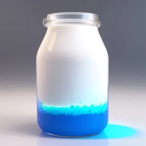 Healthy Glass Bottle of Fresh Milk