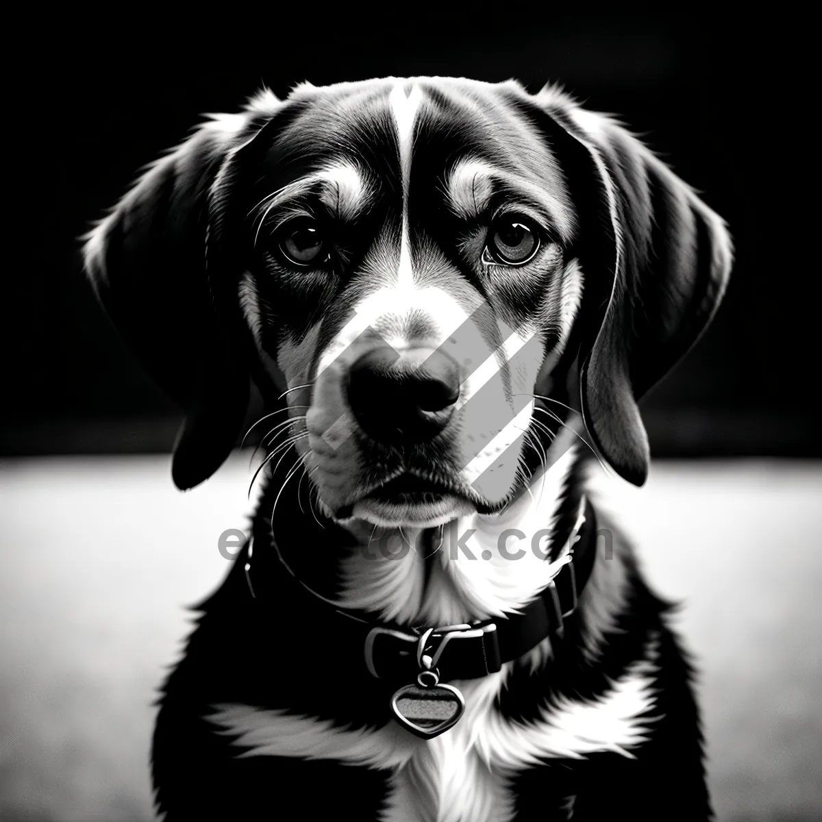 Picture of Adorable Dalmatian Puppy on a Leash