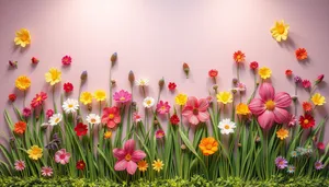 Bright Blooming Tulip Bouquet in Pink and Yellow