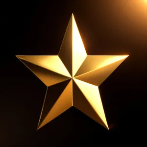 Shimmering Star Pyramid Design Icon