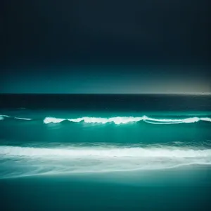 Sunset serenity on a tropical beach