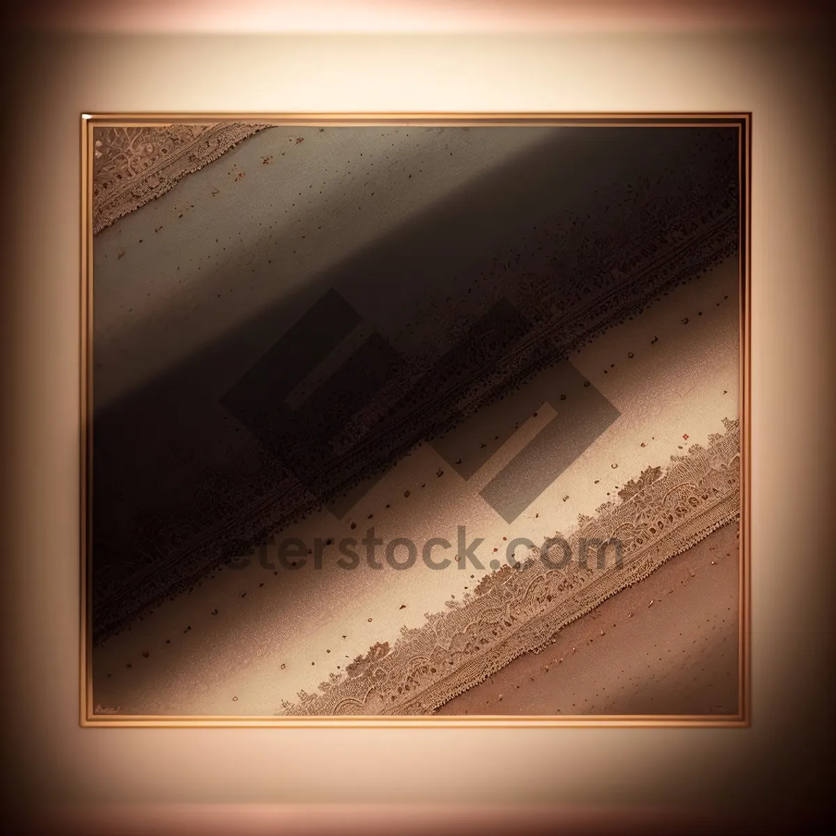 Picture of Vintage Grunge Frame: Antique Snapshot on Textured Wall