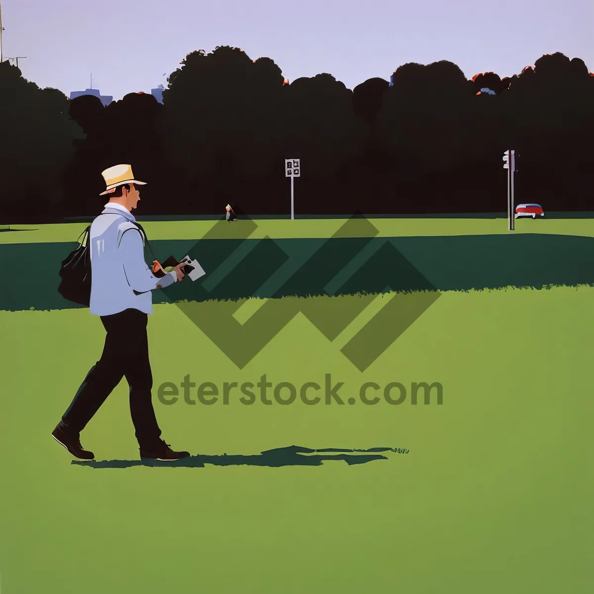 Picture of Active Golfer on the Green