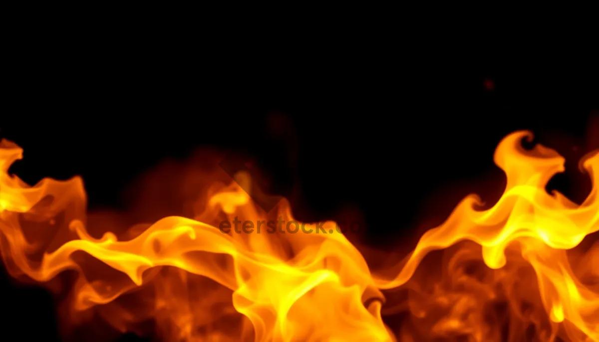 Picture of Fiery Blaze in Motion: Close-Up Texture Wallpaper