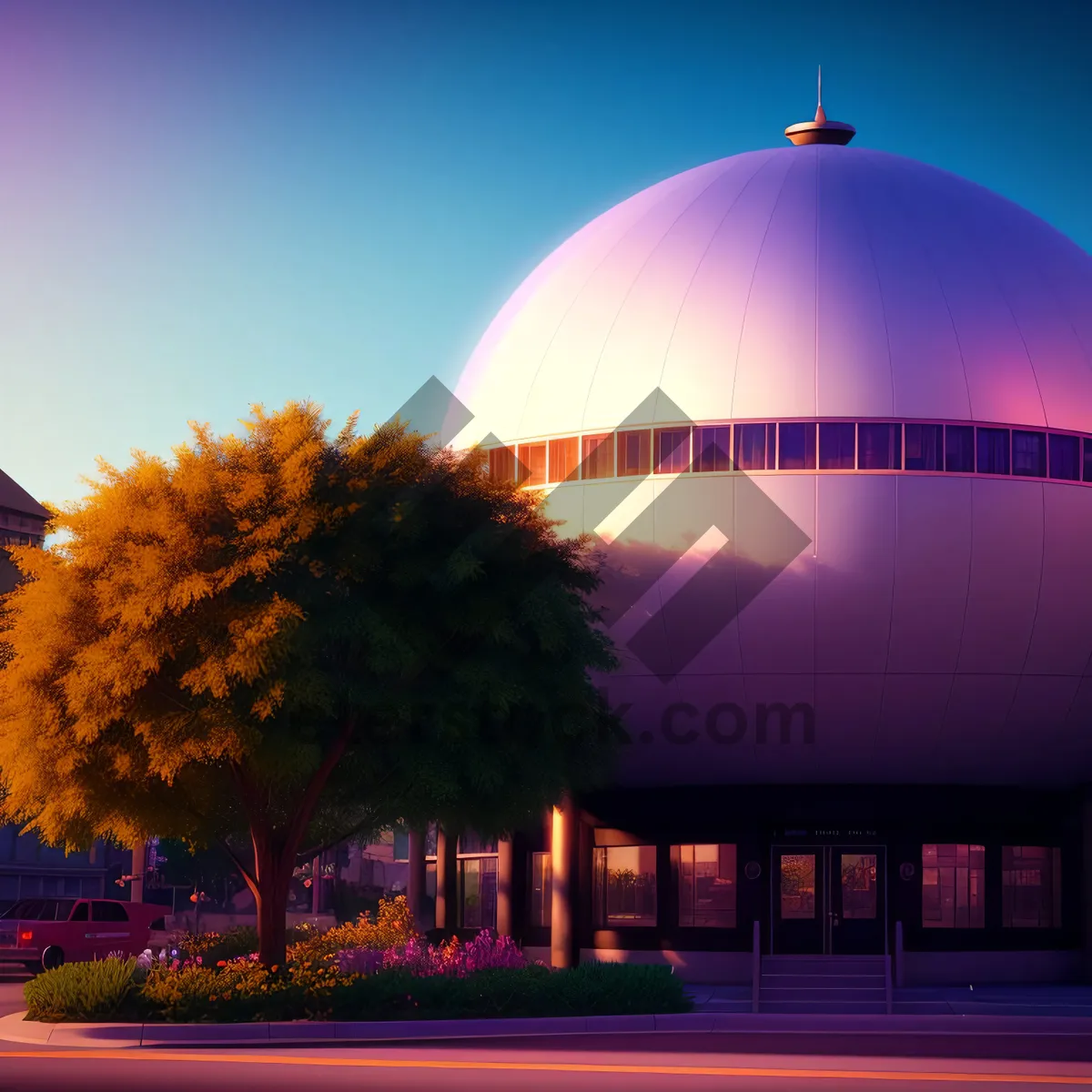 Picture of Religious Landmark Crowned by Dome in Holy City