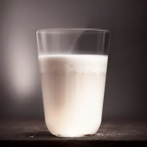 Refreshing Milk in Glass Cup - Healthy Beverage