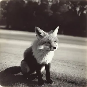 Curious Red Fox Kitten with Adorable Whiskers