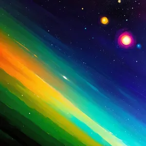 Galactic Starry Night Sky Artistic Wallpaper