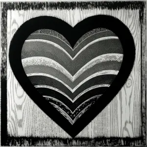 Arabesque Heart: Symbolic Stencil Art