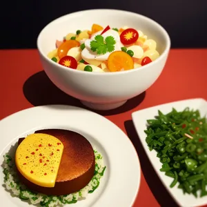 Wholesome Veggie Delight: Pepper and Tomato Salad